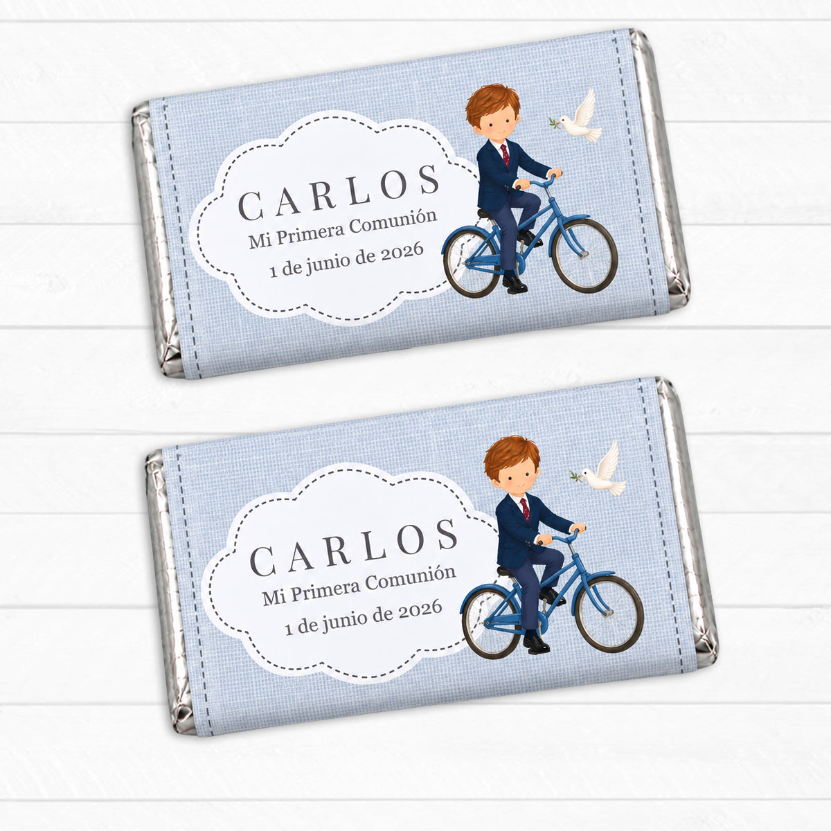 Chocolatina Nestlé personalizada para comunión