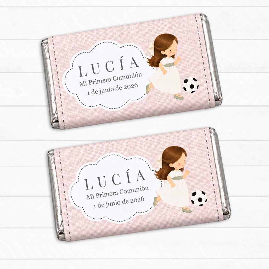 Chocolatina Nestlé personalizada para comunión