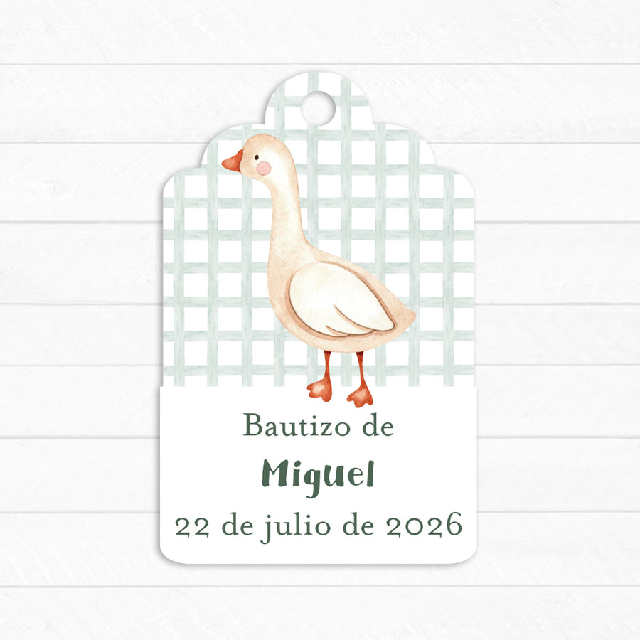 Etiqueta Bautizo Oca