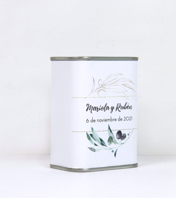 Lata Aceite Detalle Boda