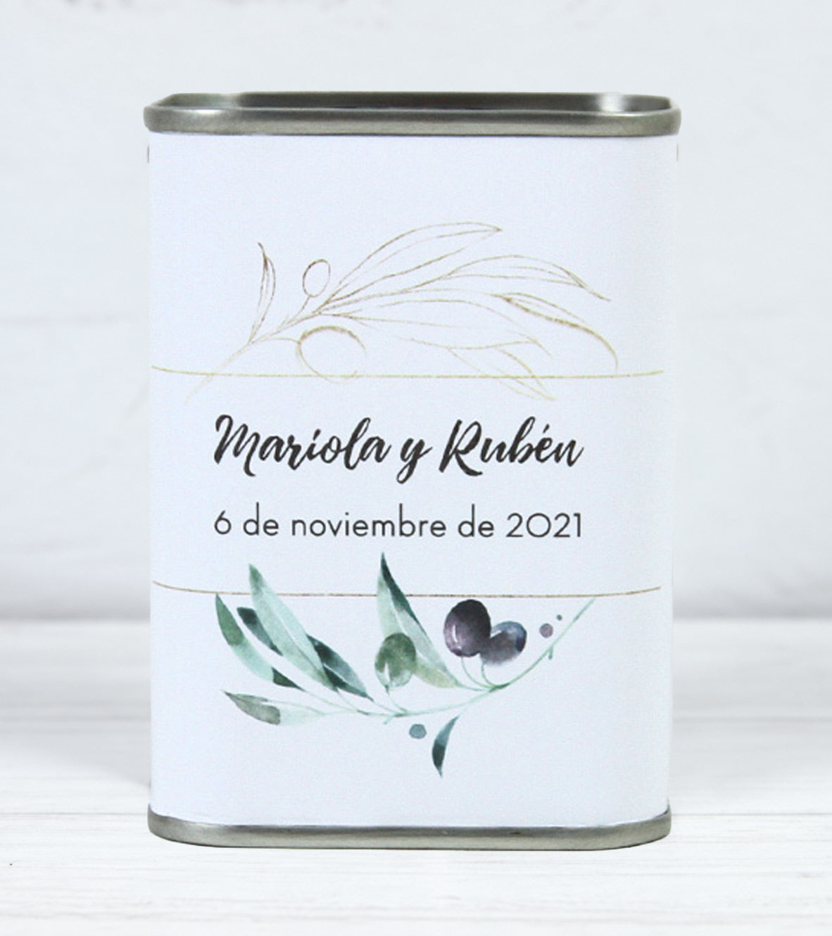 Lata Aceite Detalle Boda