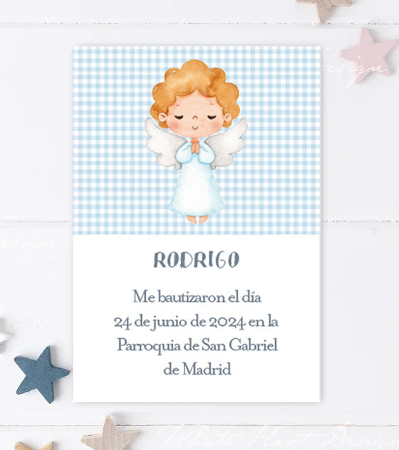 Recordatorios Bautizo Dibujo