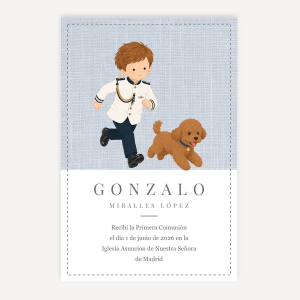 Niño - Modelo Niño Almirante Perro