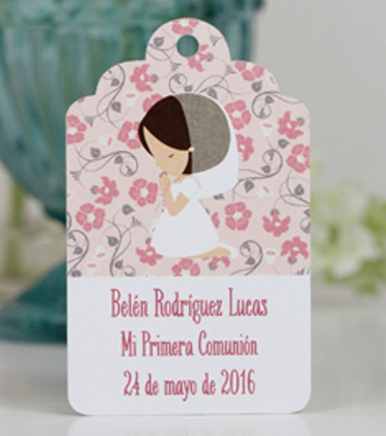 Iman Detalle de Comunion Niña Personalizado Rosa con Bolsa y Etiqueta -  Regalos para Invitados a Comunión (15 Unidades) : : Hogar y cocina