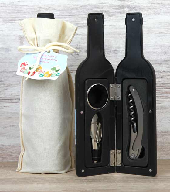 Set vino detalle navidad