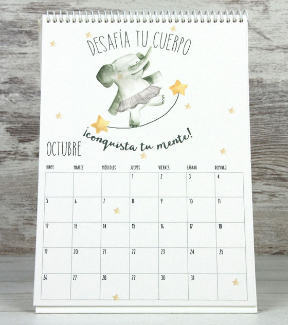 Calendario 2020 octubre